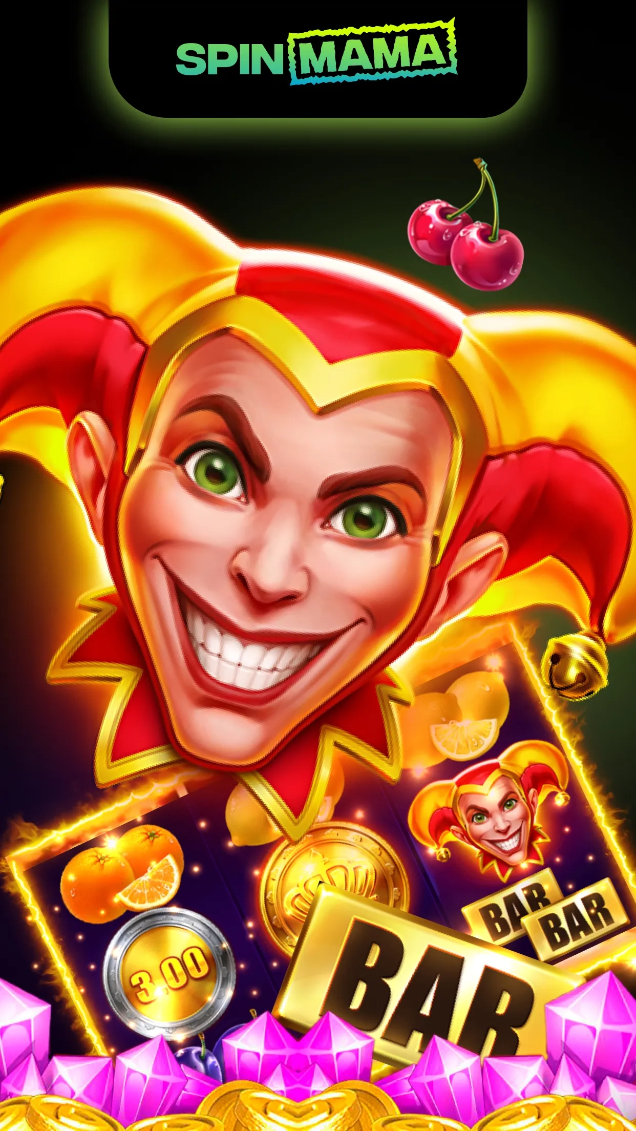 SpinMama Live-Casino-Lobby mit Evolution-Tischen